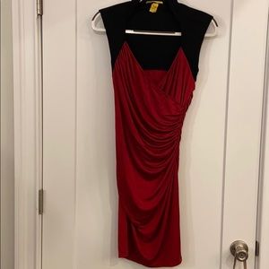 NWT Silk Catherine Malandrino sleeveless V neck w wrap/crossover dress-fits S-M